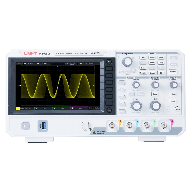 Digital Storage Oscilloscope 4 Channel 100Mhz - UNI-T UPO1104X 100MHz デジタルオシロスコープ 4チャンネル 2GSa/s