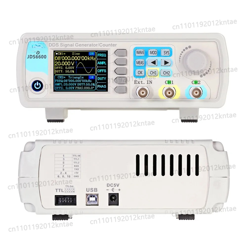Dual Channel Arbitrary Waveform Function Generator 60Mhz - JDS6600 15/30/40/50/60MHz DDS機能信号発生器 デュアル/2チャンネル周波数計 任意波形パルススイープカウンター