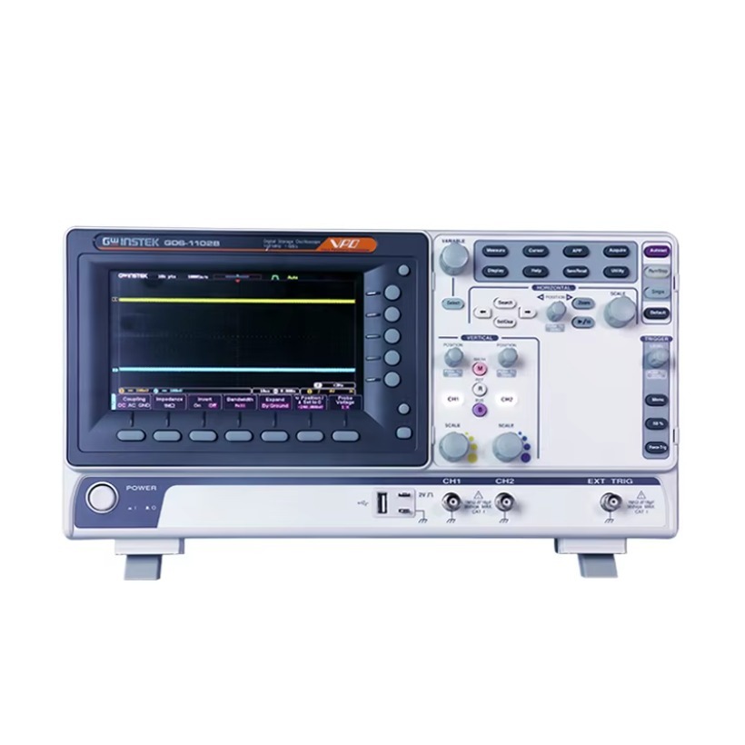 Digital Storage Oscilloscope 4 Channel 100Mhz - GWInstek デジタルストレージオシロスコープ GDS-1102B、GDS-1104B、デュアル4チャンネル、70MHz、100MHz帯域幅。
