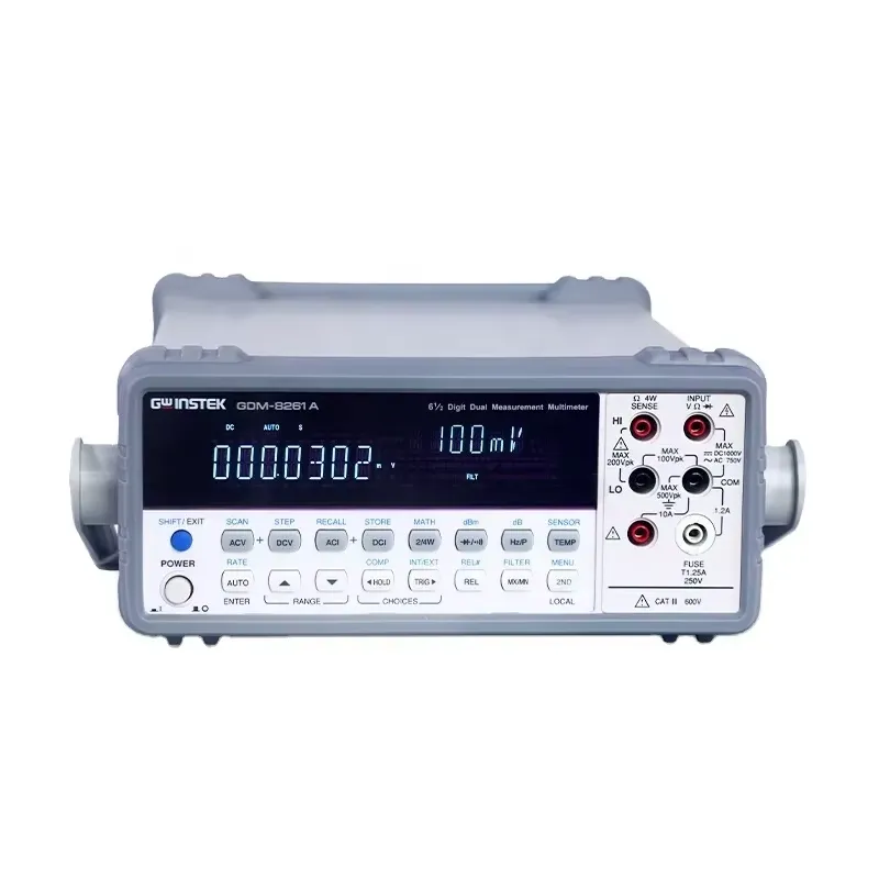 Benchtop Digital Multimeter 6 1/2 Digit - デュアルディスプレイ高精度1,200,000カウント6 1/2桁デジタルベンチトップマルチメーターGDINSTEK GDM8261A（RS232およびUSB対応）