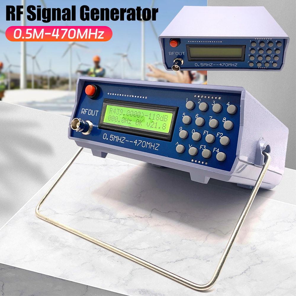 Rf Signal Generator 0.5Mhz To 470Mhz - RF信号発生器 0.5MHZ‑470MHZ オーディオ変調信号源 高精度テスター アナログデジタル CTCSS機能