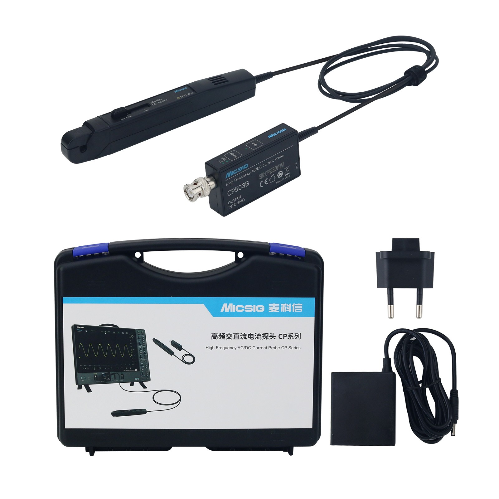 Micsig CP503B 50MHz 5A/30A デュア - Current Probe Ac Dc 50Mhz Oscilloscope のレビューと価格