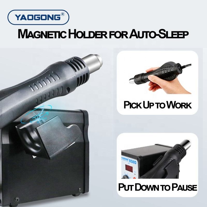 YAOGONG 8786D 2 in 1 デジタルはんだ付け - Smd Rework Station Hot Air Soldering 2 In 1 のレビューと価格