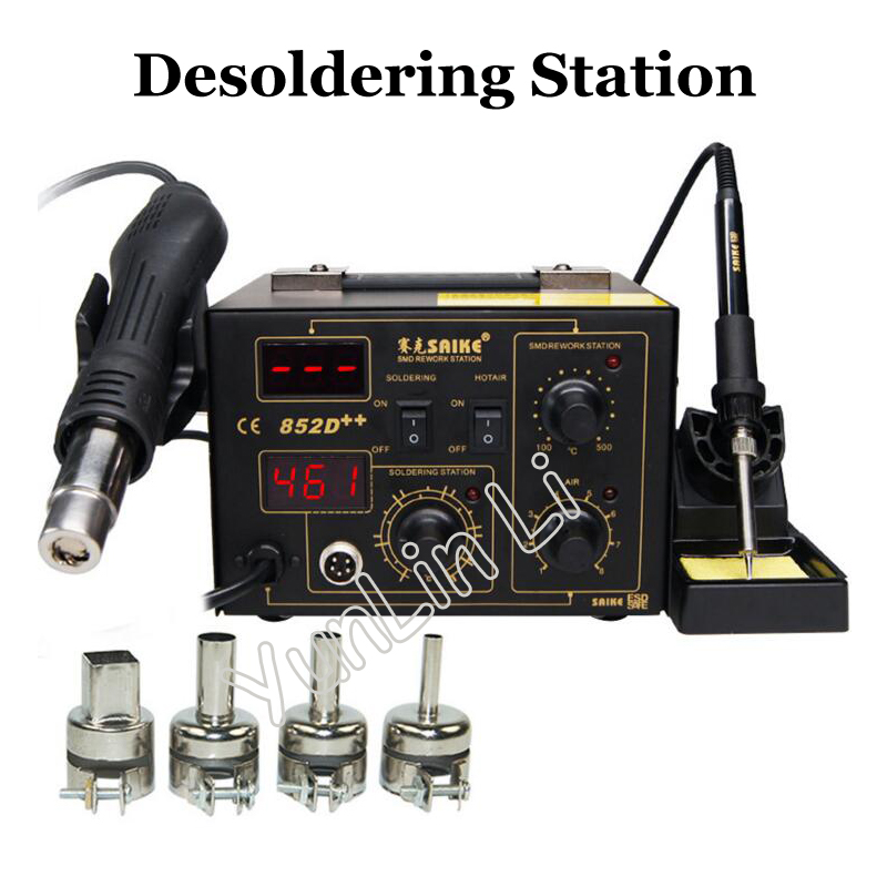 ハイパワーデジタルディスプレイはんだ除去ステーション,SMD - Smd Rework Station Hot Air Soldering 2 In 1 のレビューと価格