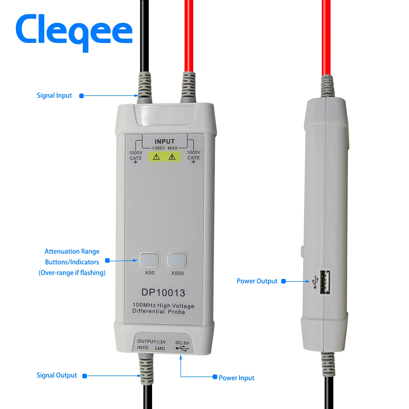 Cleqee 1300V 100MHz 高電圧オシロスコープ - High Voltage Differential Probe 100Mhz 1300V のレビューと価格