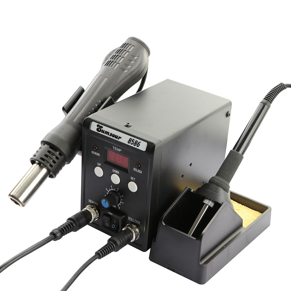 デジタルディスプレイ付きはんだ付けステーション,熱風銃,はん - Smd Rework Station Hot Air Soldering 2 In 1 のレビューと価格