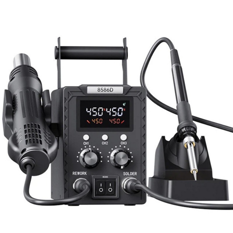K8586D 2in1 はんだ付け・リワークステーション。デ - Smd Rework Station Hot Air Soldering 2 In 1 のレビューと価格