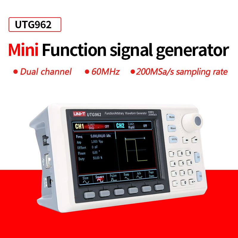 UNI-T UTG932E UTG962E 機能信号発生器  - Dual Channel Arbitrary Waveform Function Generator 60Mhz のレビューと価格