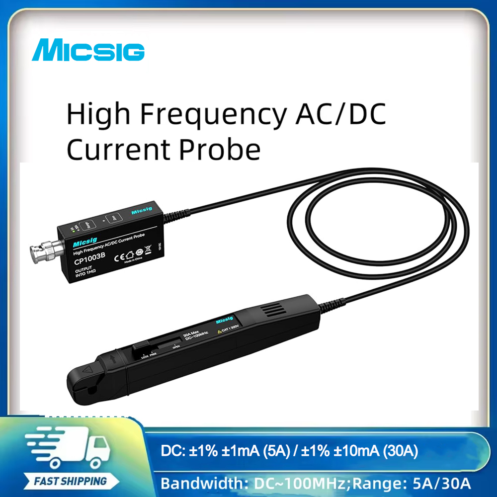 Micsig 高周波 AC/DC 電流プローブ オシロスコー - Current Probe Ac Dc 50Mhz Oscilloscope のレビューと価格