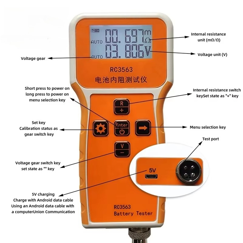 RC3563 プローブ高精度内部抵抗検出器、リチウム鉛酸車両 - Battery Internal Resistance Tester Four Wire のレビューと価格