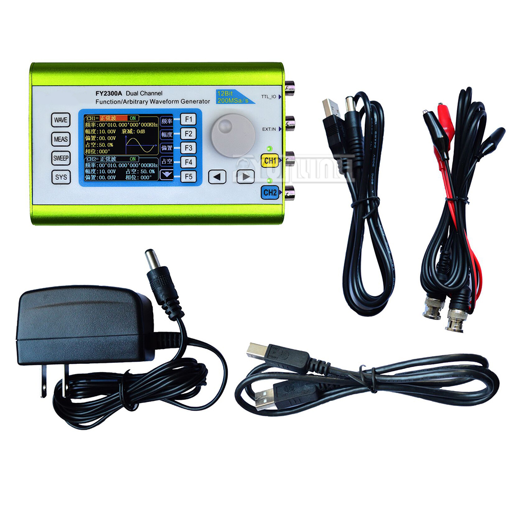 FY6300 FY2300 デュアルチャンネル DDS 機能 - Dual Channel Arbitrary Waveform Function Generator 60Mhz のレビューと価格